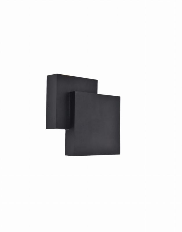 Kinkiet ścienny zewnętrzny Lutec Rialto czarno-biały LED 14.8W 3000K 850lm IP44 wym: 19,5 x 19,5 x 6,4 cm aluminium - 1 szt.