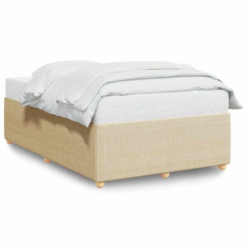 Łóżko tapicerowane WaszeMeble 120x200 cm kremowe WM-3284933 1 szt.
