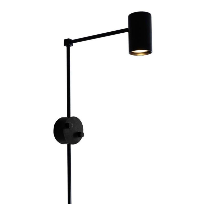 Kinkiet ścienny Shilo Dakata czarny styl nowoczesny 1 x GU10 x 4W IP20 wym: 40,5 x 4,5 x 21 cm - 1 szt.