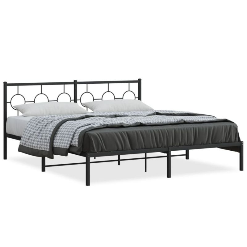 Łóżko metalowe WaszeMeble 183x213 cm czarna WM-376231 1 szt.