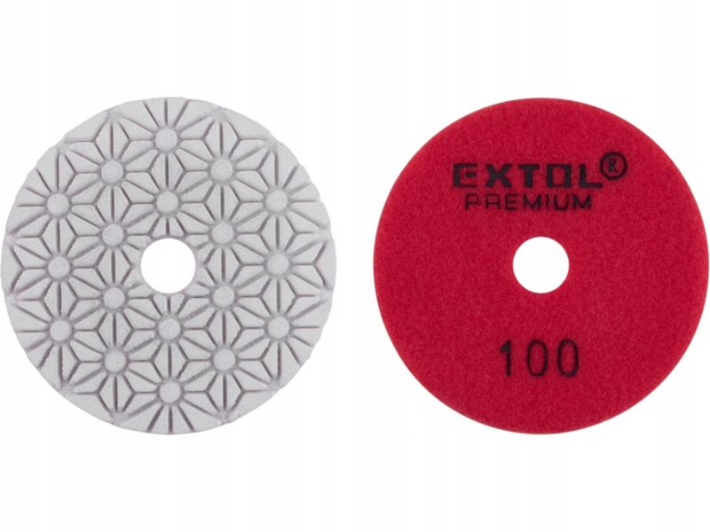 Tarcza polerska Extol pad rzep gres płytki kamień 100mm P100 szt.
