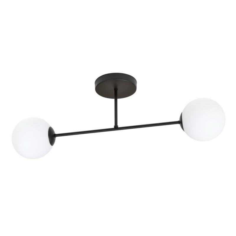 Lampa sufitowa wisząca Emibig Roma 8968 czarno-biała minimalistyczna 2xE14 x 10W 1 szt.