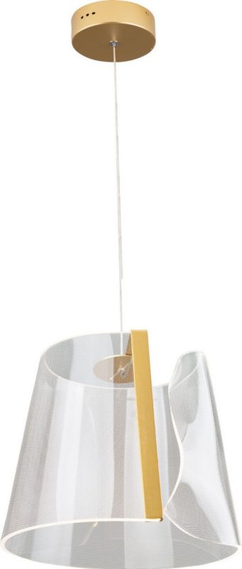 Lampa wisząca Maxlight Seda złota wym: 145 x 31 x 31 cm wbudowany LED 8W 1 szt.