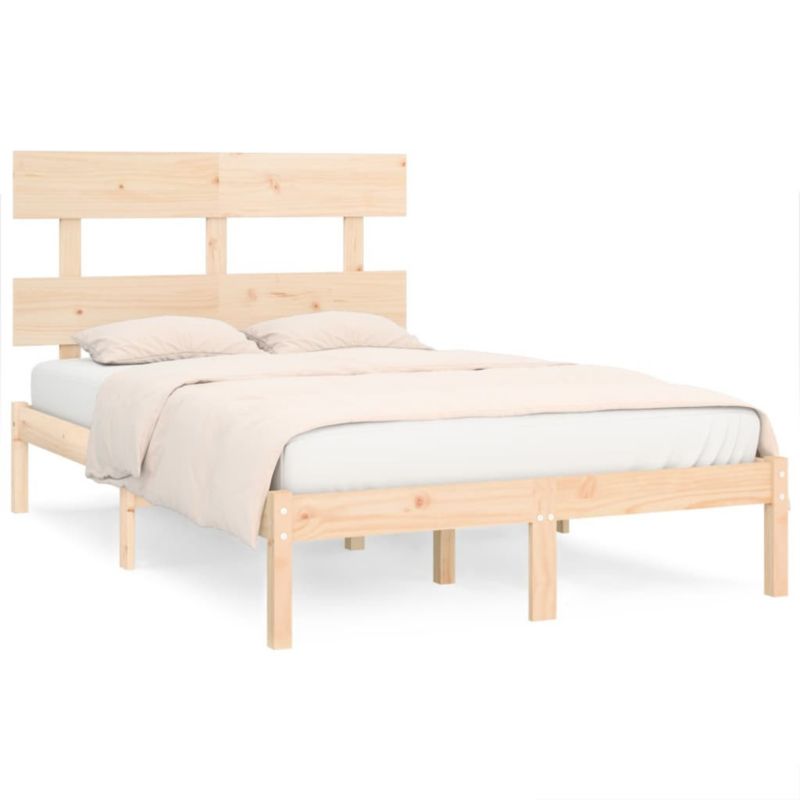 Łóżko drewniane WaszeMeble 140x190 cm brązowe WM-3104653 1 szt.