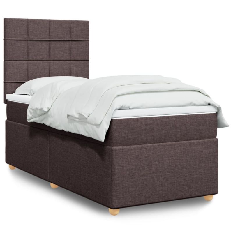 Łóżko kontynentalne WaszeMeble 90x190 cm brązowe WM-3293438 1 szt.