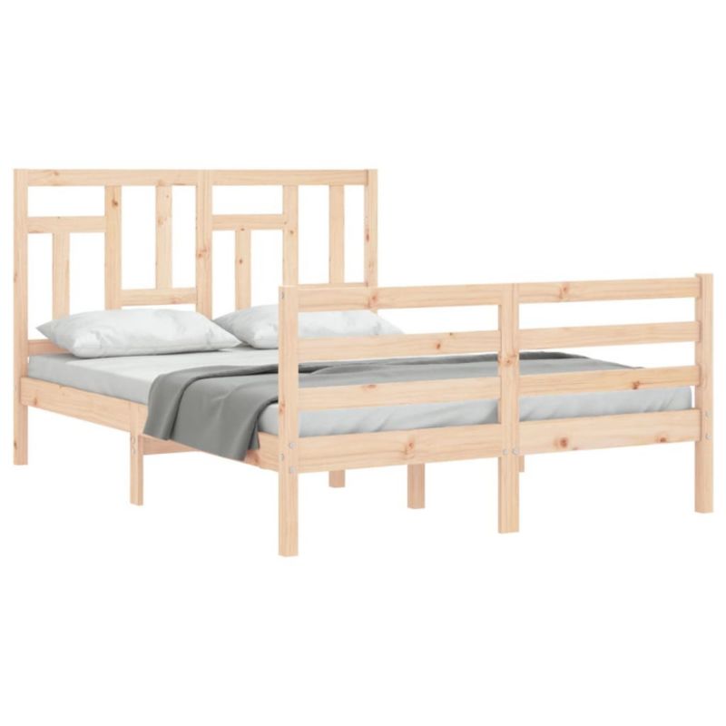 Łóżko drewniane WaszeMeble 120x200 cm brązowe WM-3194956 1 szt.