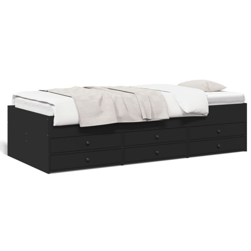Łóżko dzienne WaszeMeble 90x190 cm czarna WM-3280882 1 szt.