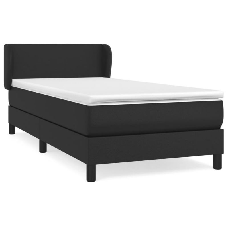 Łóżko kontynentalne WaszeMeble 80x200 cm czarne WM-3127157 1 szt.