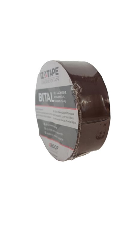 Taśma dekarska bitumiczna 4ROOF IZOTAPE BITAL 50mm 10mb kolor brąz (8017) bardzo elastyczna uszczelniająca 1szt.