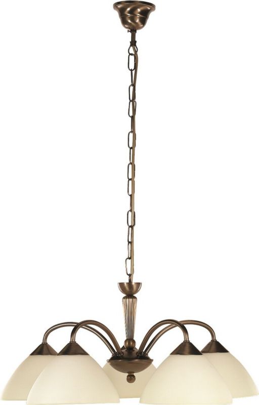 Żyrandol Rabalux Regina brązowo-kremowy styl klasyczny 5 x E14 x 5x MAX 40W IP20 wym: 90 x 52 x 52 cm - 1 szt.