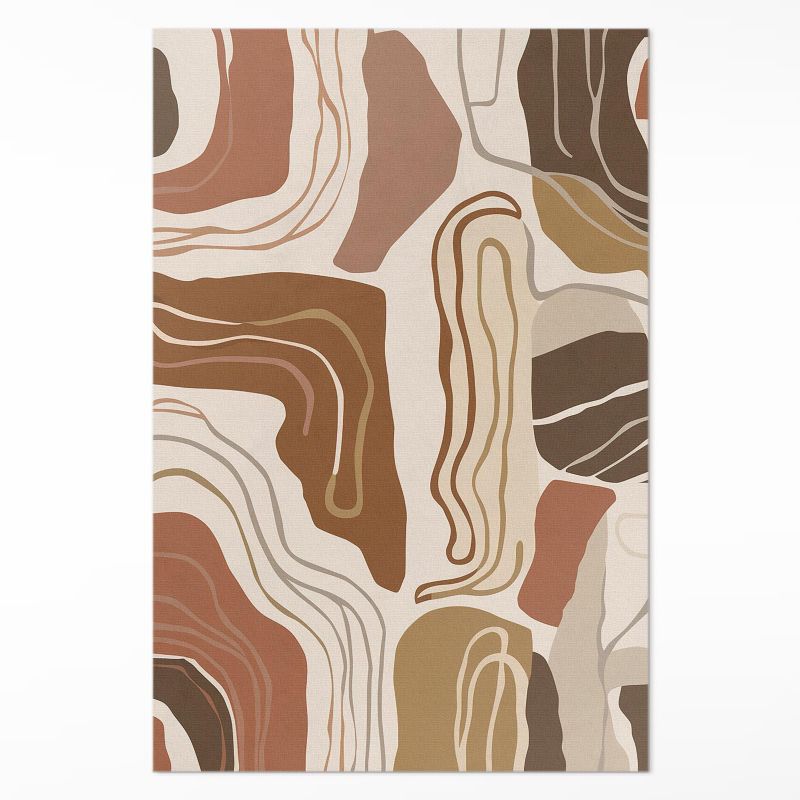 Ozdobna Wykładzina Winylowa Wallfluent 100x150 cm Pastelowe kształty boho 1 szt.