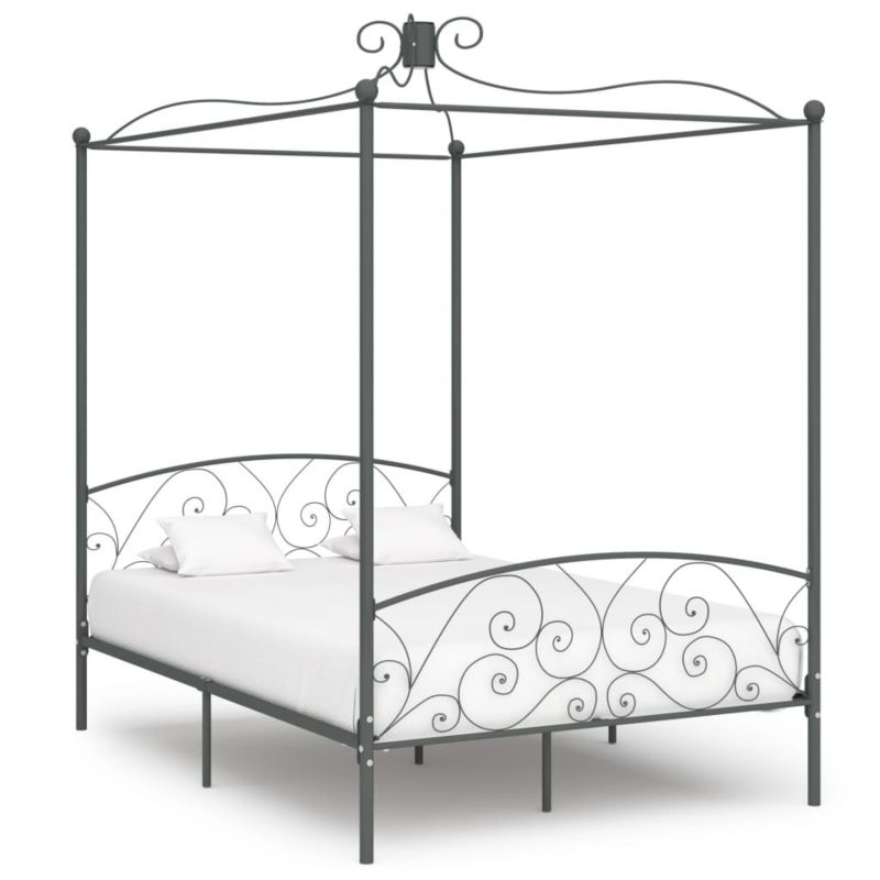 Łóżko metalowe WaszeMeble 120x200 cm szara WM-284482 1 szt.