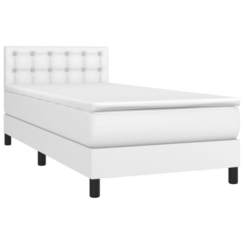 Łóżko kontynentalne WaszeMeble 100x200 cm biała WM-3134208 1 szt.