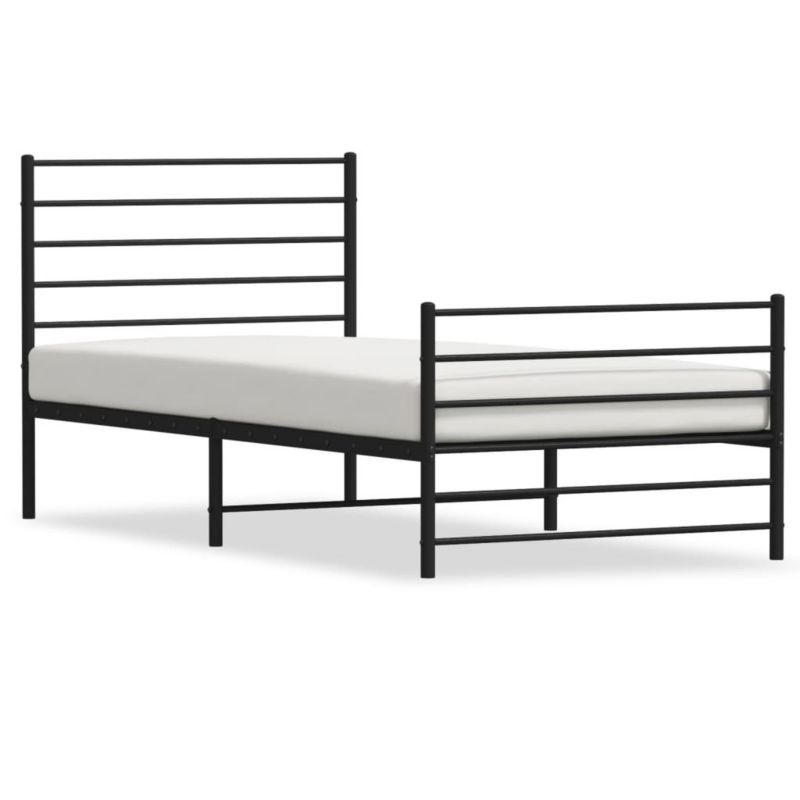 Łóżko metalowe WaszeMeble 100x200 cm czarna WM-352332 1 szt.