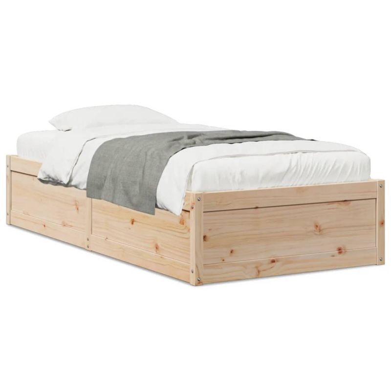 Łóżko drewniane WaszeMeble 90x200 cm brązowe WM-846831 1 szt.
