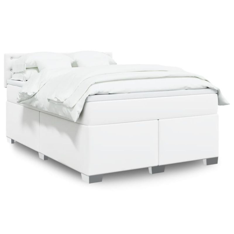 Łóżko kontynentalne WaszeMeble 140x190 cm białe WM-3286121 1 szt.