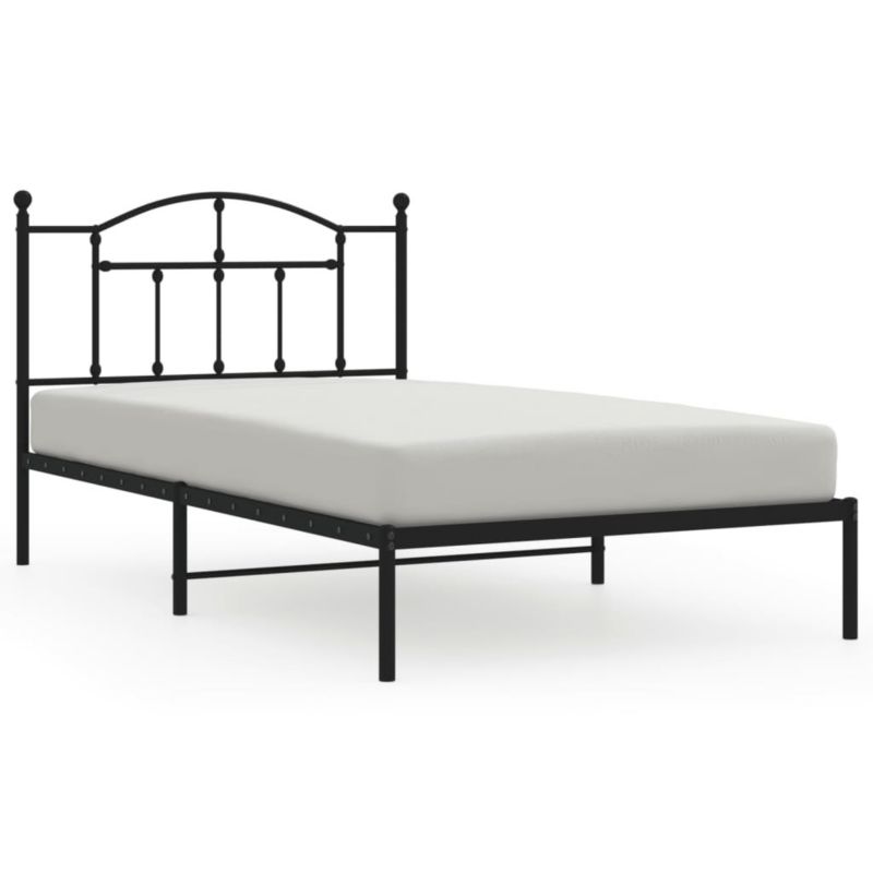 Łóżko metalowe WaszeMeble 107x203 cm czarna WM-353435 1 szt.