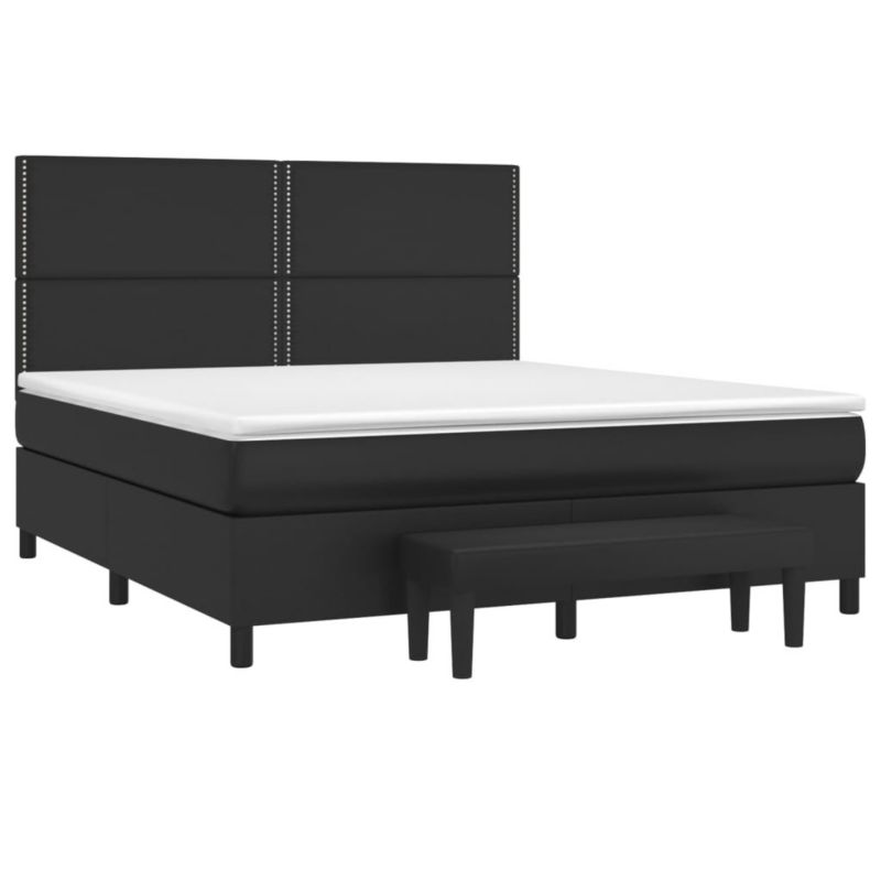 Łóżko kontynentalne WaszeMeble 160x200 cm czarne WM-3137611 1 szt.