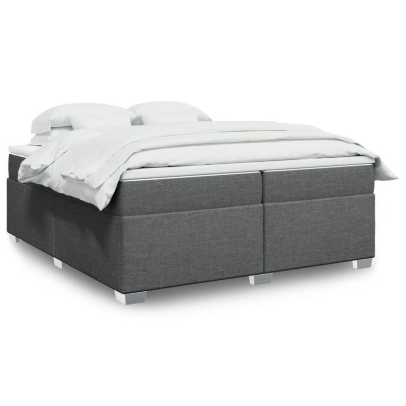 Łóżko kontynentalne WaszeMeble 200x200 cm ciemnoszara WM-3285159 1 szt.