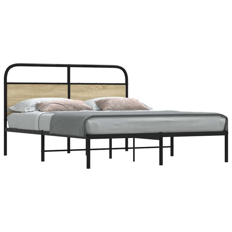 Łóżko metalowe WaszeMeble 160x200 cm brązowe WM-4100261 1 szt.