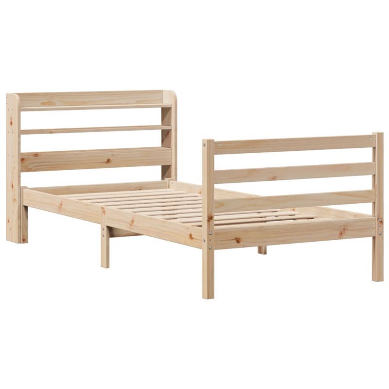 Łóżko drewniane WaszeMeble 100x200 cm brązowe WM-3306641 1 szt.