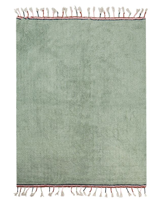 Dywan bawełniany 140 x 200 cm zielony Caparli 1 szt.
