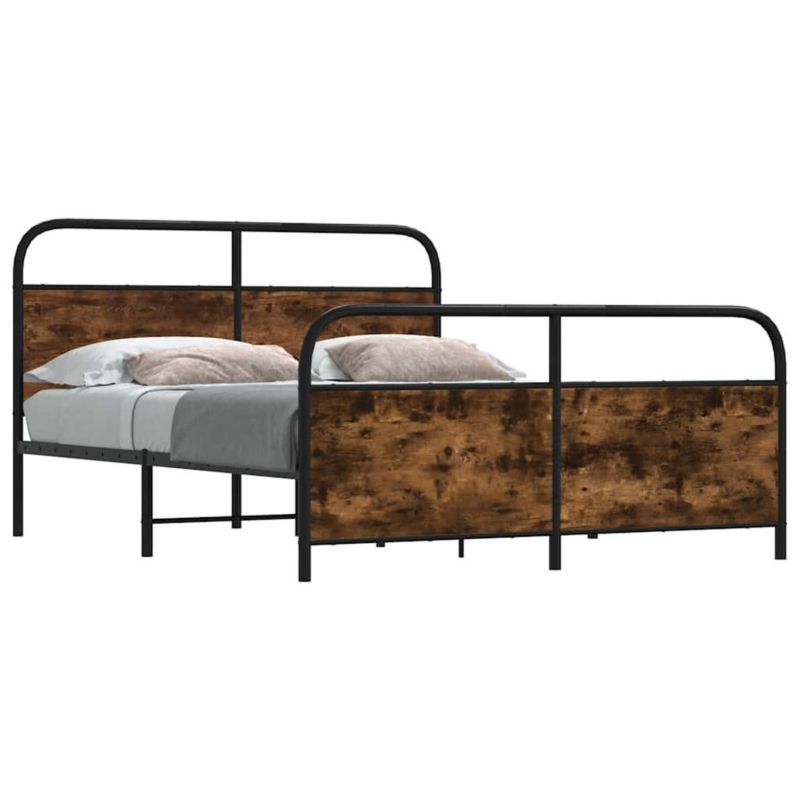 Łóżko metalowe WaszeMeble 180x200 cm dąb WM-3318639 1 szt.