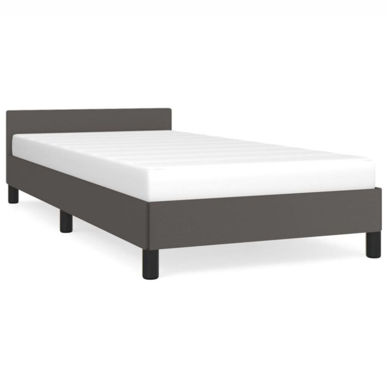 Łóżko tapicerowane WaszeMeble 90x200 cm szara WM-347481 1 szt.
