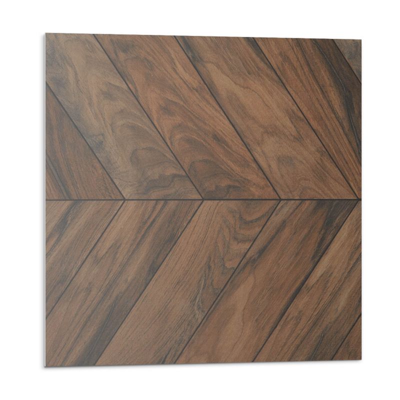 Kafelki samoprzylepne Wallfluent 30x30 cm Motyw deski w stylu jodełki 9 szt.