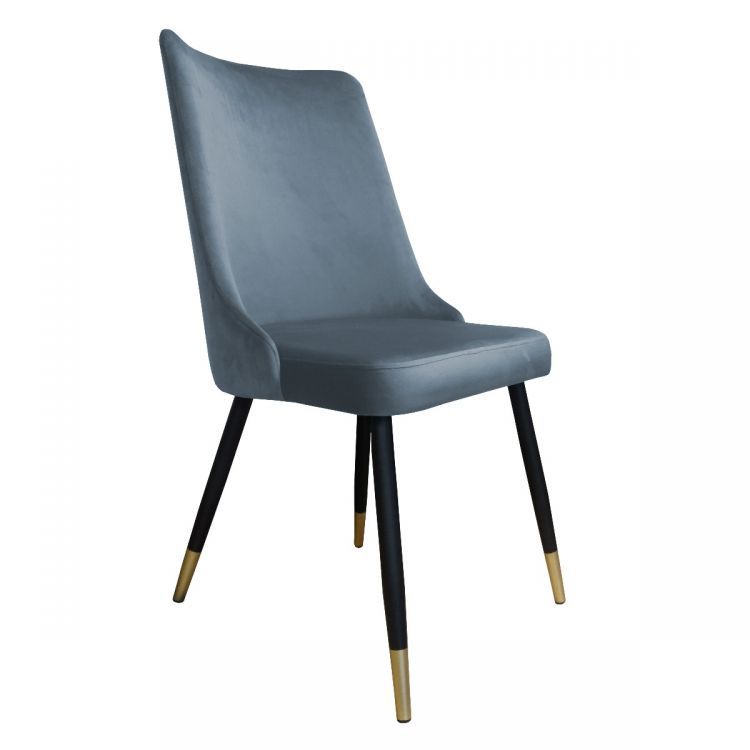 Krzesło CYPRIAN 2 BL VELVET GOLD szare ATOS 1 szt.