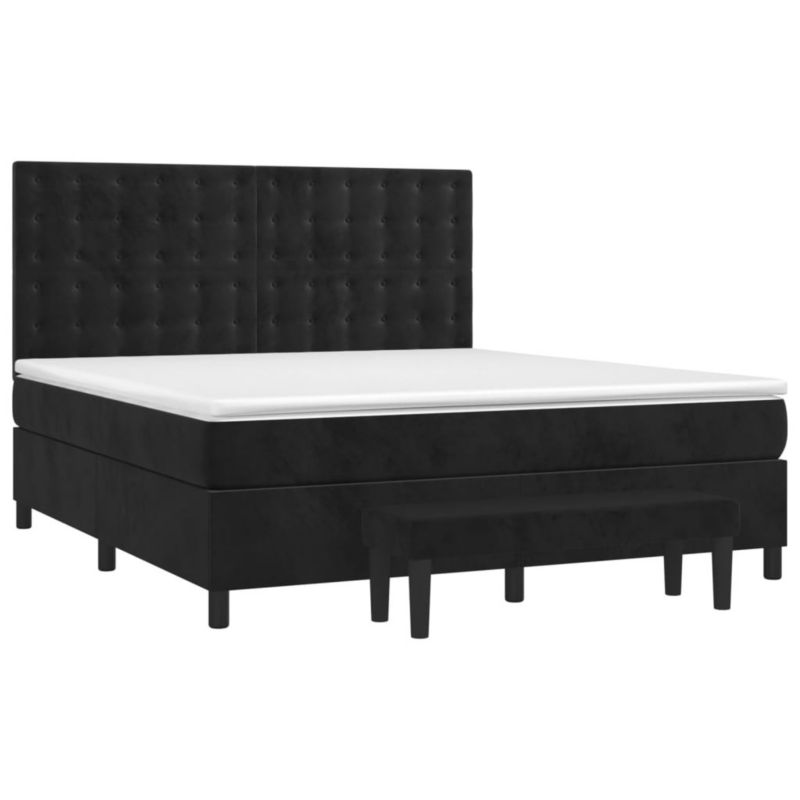 Łóżko kontynentalne WaszeMeble 160x200 cm czarne WM-3138093 1 szt.