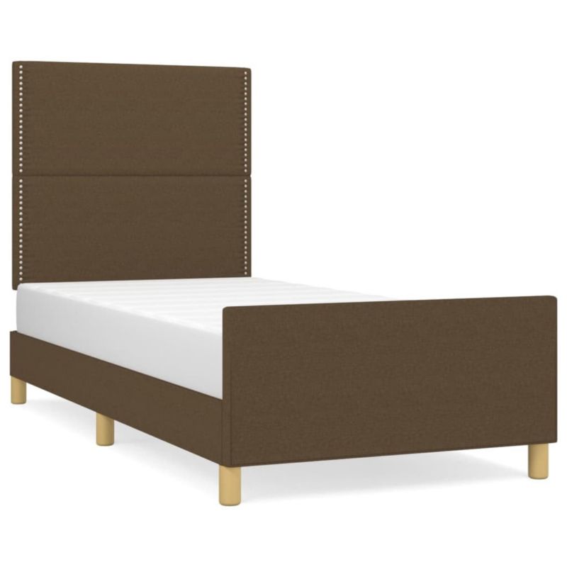 Łóżko tapicerowane WaszeMeble 100x200 cm Brązowe WM-3124955 1 szt.