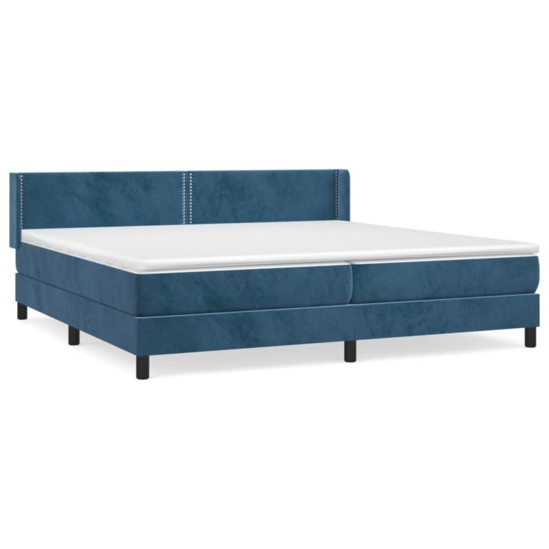 Łóżko kontynentalne WaszeMeble 200x200 cm niebieskie WM-3130923 1 szt.