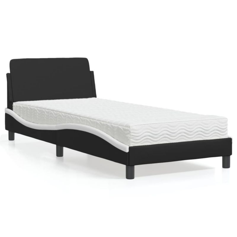 Łóżko tapicerowane WaszeMeble 90x200 cm czarne WM-3208342 1 szt.