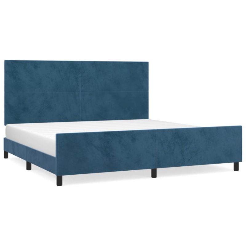 Łóżko tapicerowane WaszeMeble 200x200 cm ciemnoniebieska WM-3125657 1 szt.