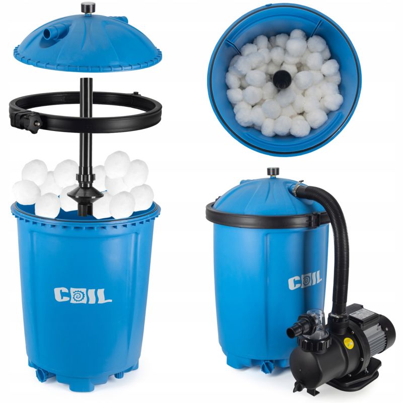 Pompa piaskowa filtr do basenu Coil filtracji piaskowej 450W 8500l/h kulki 1szt