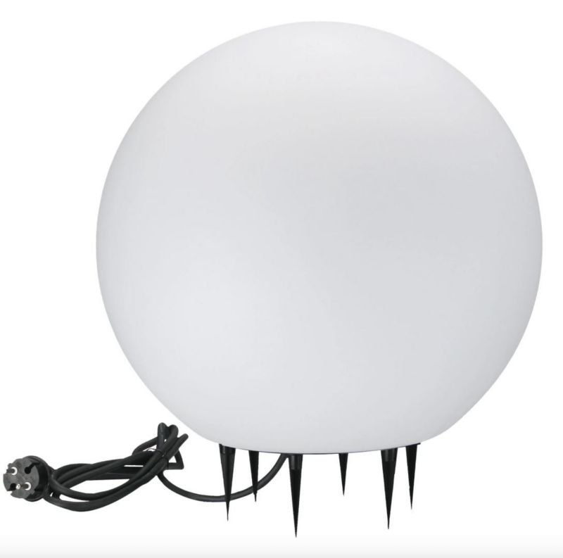 Kula ogrodowa Polux Argento biała 1 x E27 x 25W IP65 wym: 48 x 50 x 50 cm - 1 szt.