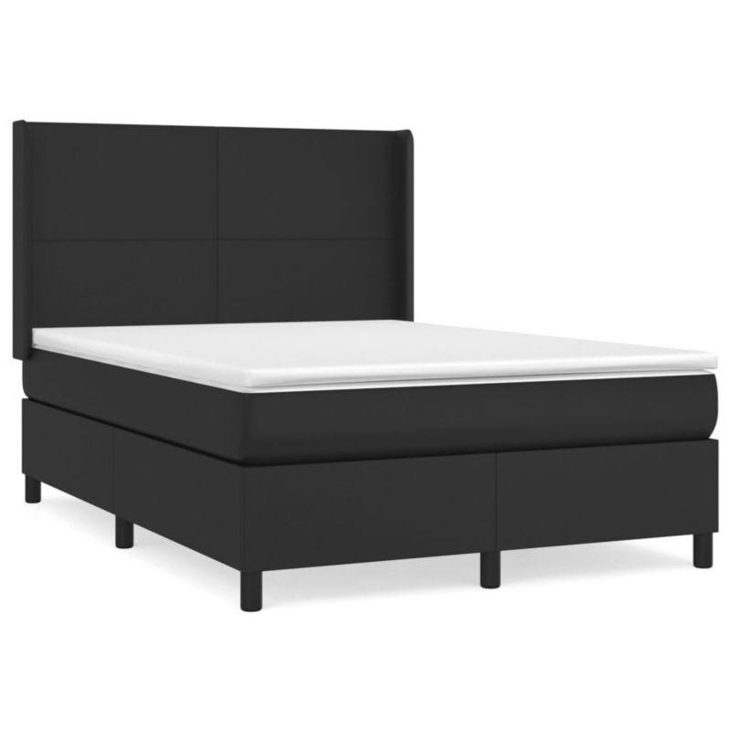 Łóżko kontynentalne WaszeMeble 140x200 cm czarne WM-3132381 1 szt.