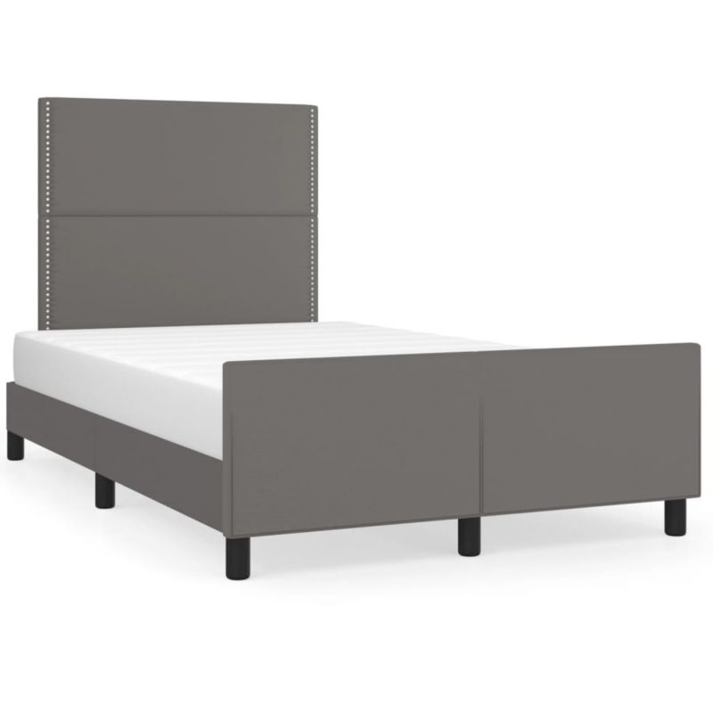 Łóżko tapicerowane WaszeMeble 120x200 cm szara WM-3125504 1 szt.