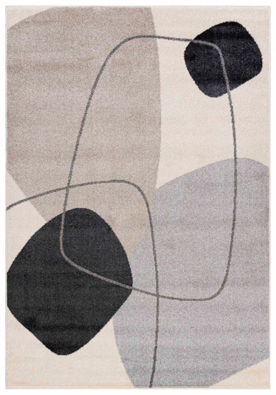 Dywan Wewnętrzny LUCY Prostokąt Mazovia 140 x 200 cm Beżowy Motyw Geometryczny 1 szt.