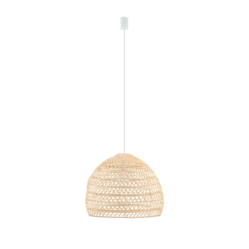 Lampa wisząca Nowodvorski Lighting Boho M 1515 naturalne drewno-biała boho 1xE27 x 25W 1 szt.