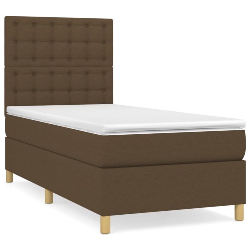Łóżko kontynentalne WaszeMeble 90x200 cm brązowe WM-3142628 1 szt.