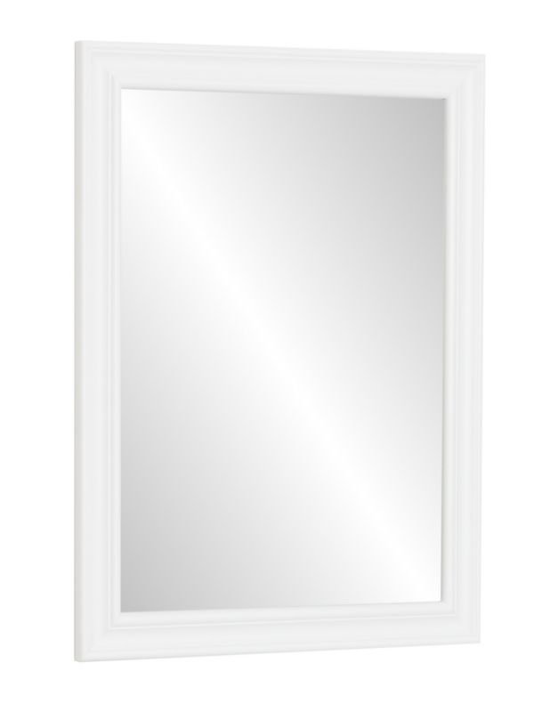 Stylowe lustro Profilmat w białej ozdobnej retro ramie premium 80x60cm 1szt.