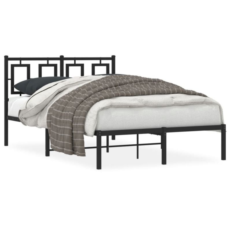 Łóżko metalowe WaszeMeble 120x190 cm czarna WM-374238 1 szt.