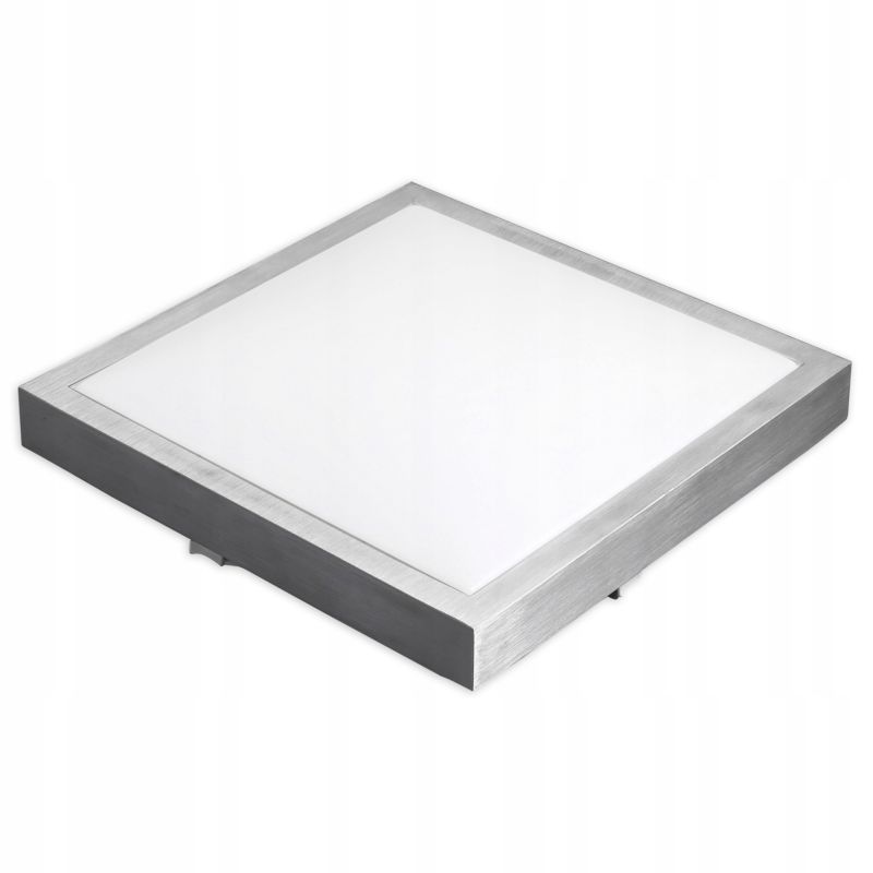 Plafon MasterLED Solen 2x E27 27 cm IP44 kwadratowy srebrny 1 szt.