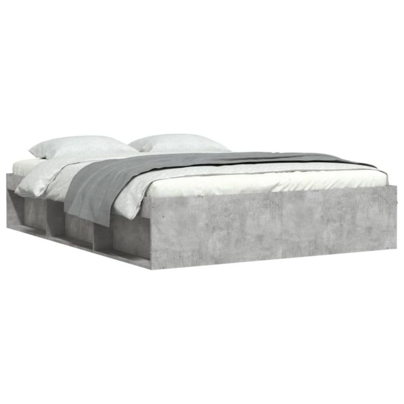 Łóżko drewniane WaszeMeble 150x200 cm szarość WM-3203869 1 szt.