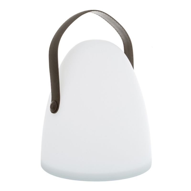 Lampka stołowa Zuma Line Luka biały mat-brązowa LED 0.4W 3000K 20lm IP20 wym: 30 x 21 x 21 cm tworzywo sztuczne - 1 szt.