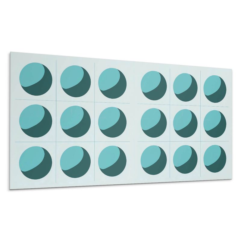 Kafelki samoprzylepne Wallfluent 40x20 cm Siatka z geometrycznymi kulami 10 szt.