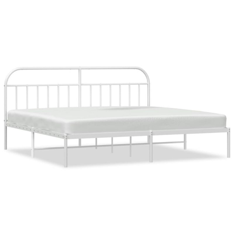 Łóżko metalowe WaszeMeble 200x200 cm biała WM-353691 1 szt.