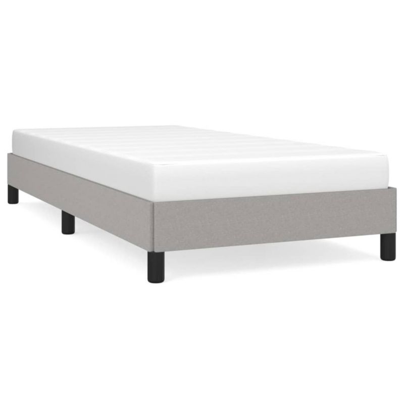 Łóżko tapicerowane WaszeMeble 100x200 cm jasnoszara WM-346696 1 szt.